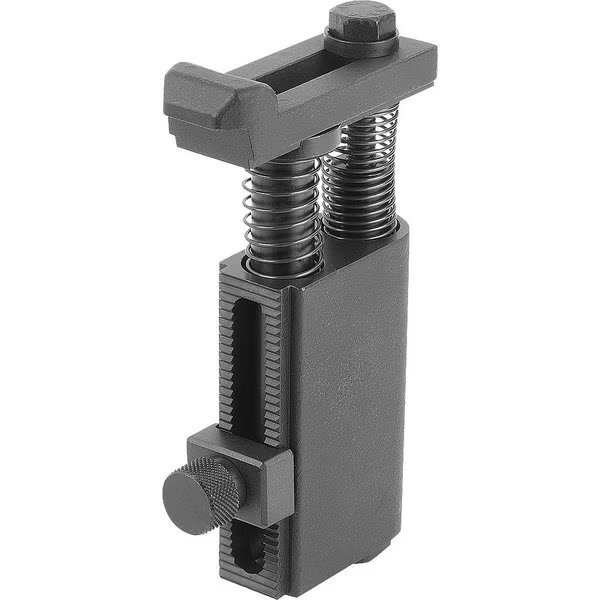 Clamp Strap Goose-Neck Size:4 Carbon Steel, With Adjustment Unit, B=18, Kipp, Mfr#: K0004.40X18